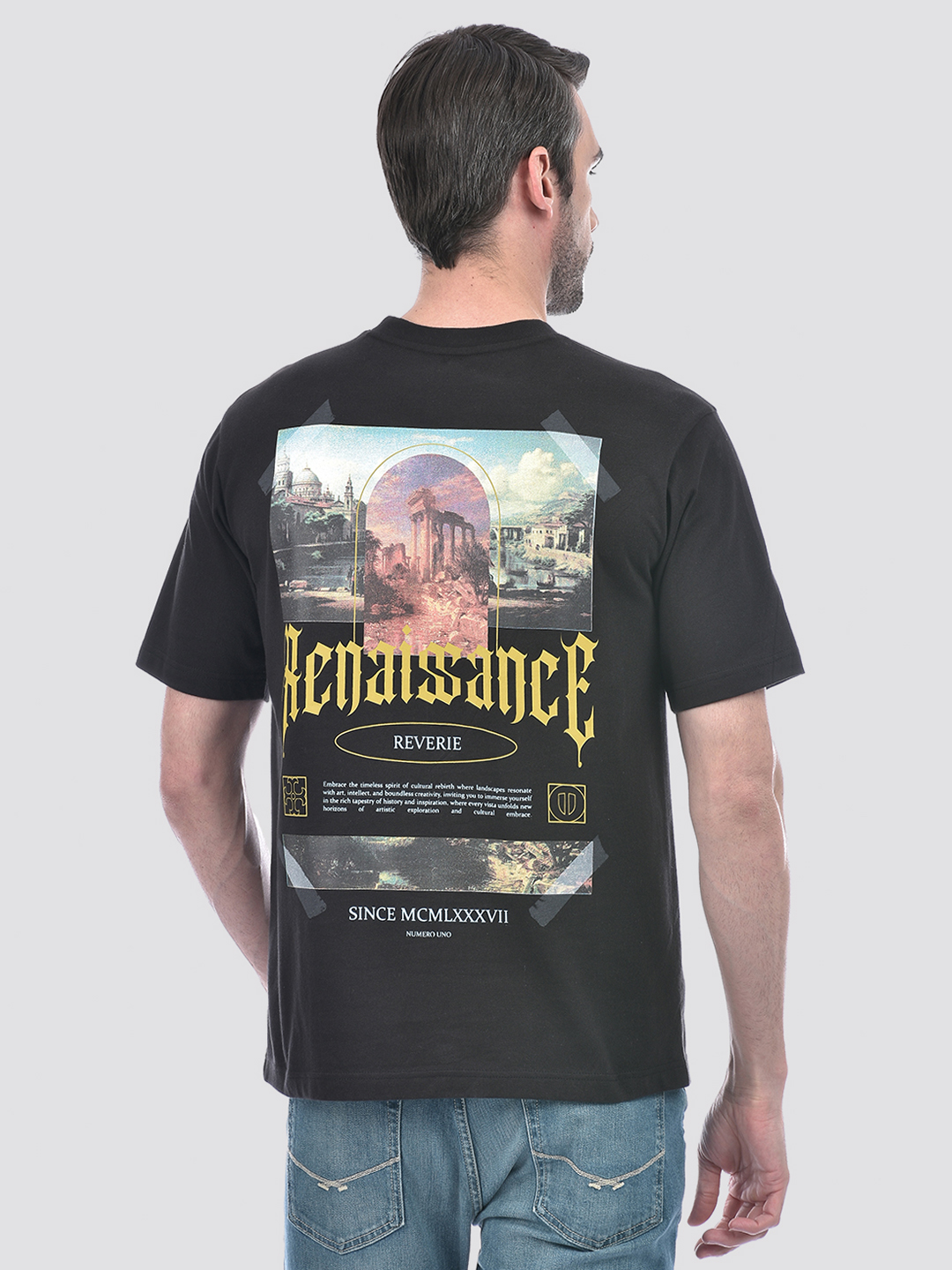 Numero Uno Men Black Renaissance Reverie T-Shirt
